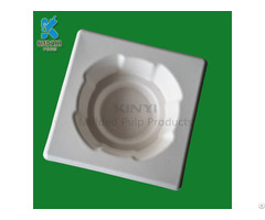 Shockproof Protective Bagasse Molded Pulp Packaging Tray For Wine Bottles