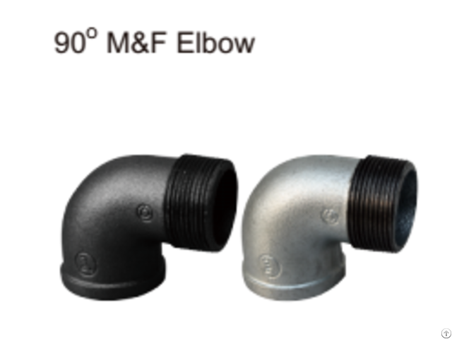 Excellent Factory Supply M F Galvanizetion 90 Elbow