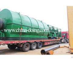 10ton Used Tyre Recycling Plant To Fuel Oil Pyrolysis Machine For India Customer
