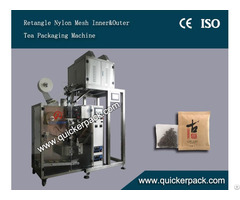 Flat Ultrasonic Nylon Mesh Bag Packing Machine With Outer Envelop