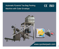 Nylon Triangle Tea Bag Packing Machine With Outer Envelope