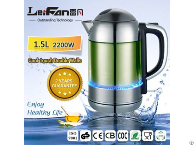 Mini Double Wall Electric Kettle From Factory