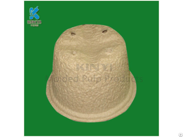 Eco Friendly Paper Pulp Molded Garden Pots