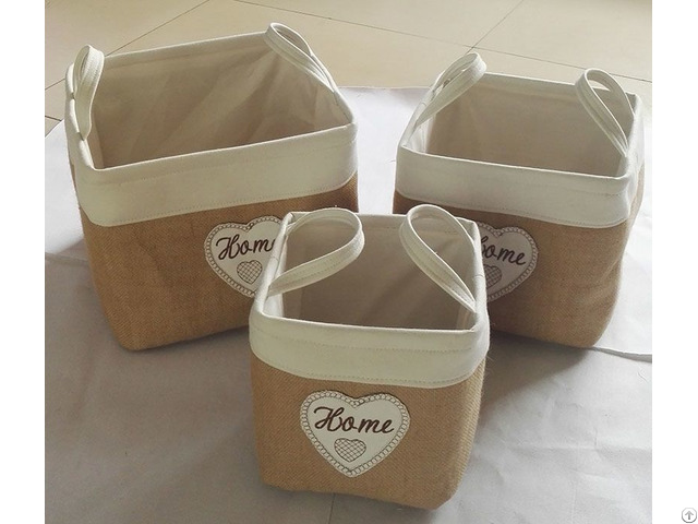 Sell Cotton Fabric Laundry Basket 3