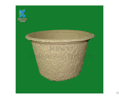 Eco Friendly Yellow Pulp Wall Flower Pot