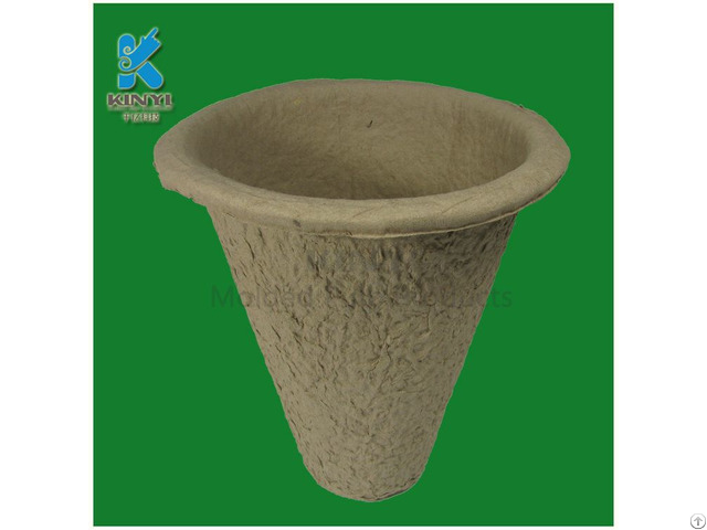 Recycled Fiber Pulp Flower Pots Tray