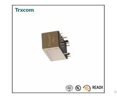 Pulse Products Vertical Rj45 Connector With 10 100 Magnetic Trjd0011bgnl