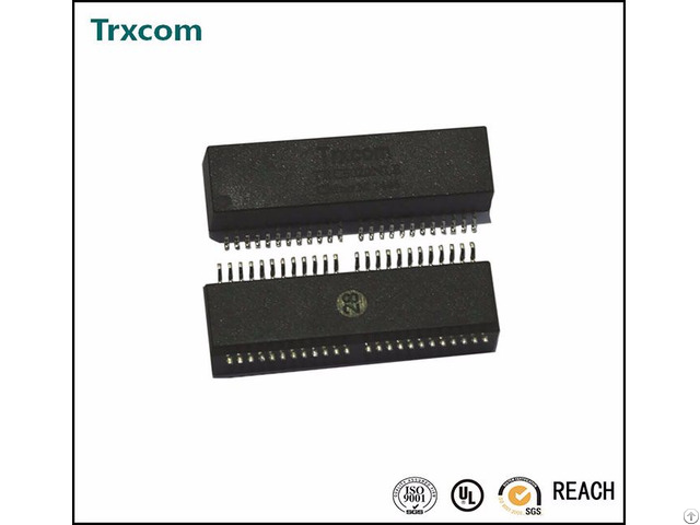 1000base Tx Dual Port Smt Type Poe Lan Transformer Trc6080nl