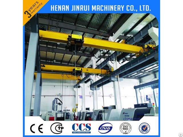 10ton Single Girder European Overhead Bridge Crane