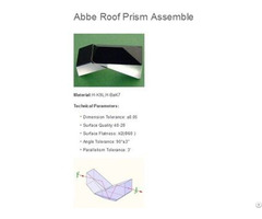 Abbe Roof Prism Assembly