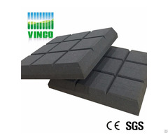 Nine Square Acoustic Sponge Black Polyurethane Foam For Ktv
