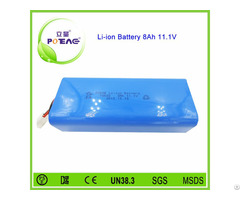 Deep Cycle 18650 3s Rechargeable 12v 8ah Li Ion Battery Pack