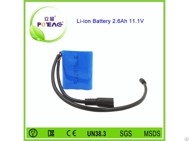 Wholesale Price 12v 2600mah Enduring Lithium Ion Battery Pack