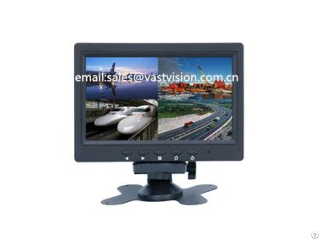 7 Inch Split Screen 4 Channel Car Lcd Monitors