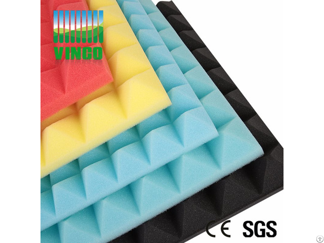 Recording Studio Equipment Acoustic Absorber Rubber Foam Panels Pyramid Foams Sponge