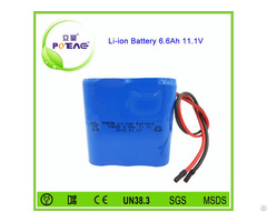 Deep Cycle 12v 6600mah Lithium Ion Cylindrical Battery 18650