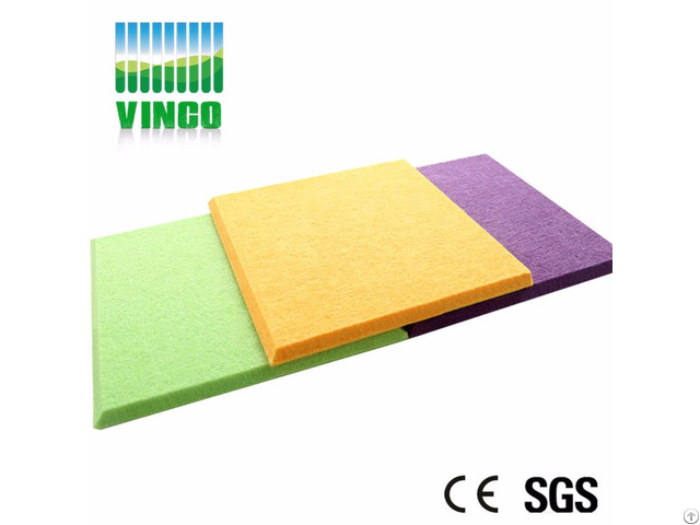 Decorative Polyester Fiber Panel Wall Coating Panels With Embossed Deisgn