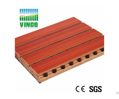 Grooved Acoustic Wood Panelling Sound Absorbing Panel For Walls Ceiling