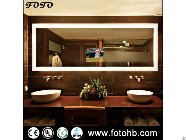 Tv Mirror With Led Backlit Lights