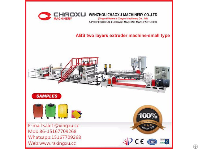 Abs Two Layers Plastic Sheet Plate Extruder Production Line Machine Smaller Type