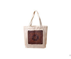 Custom Printed Natural Cotton Canvas Reusalbe Shopping Tote Bag