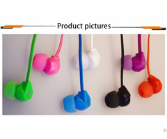 Hifi Stereo Plastic Cheap In Ear Noodle Cable Earbuds Custom Colorful Earphone With Mic