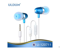 Metal Earphone Bullet Head Shaped Stylish Super Bass Sound Earbuds With Mic For Mp3 Smartphone