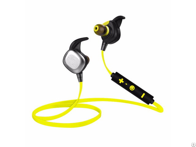 Sports Wireless Bluetooth Headset Earphone With Mic Tpe Material