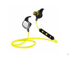 Sports Wireless Bluetooth Headset Earphone With Mic Tpe Material