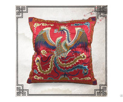 Phoenix Embroidery Cushion Cover