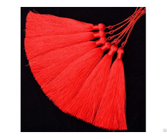 Red Knitting Tassels