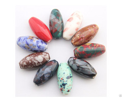 Ceramic Ellipse Beads