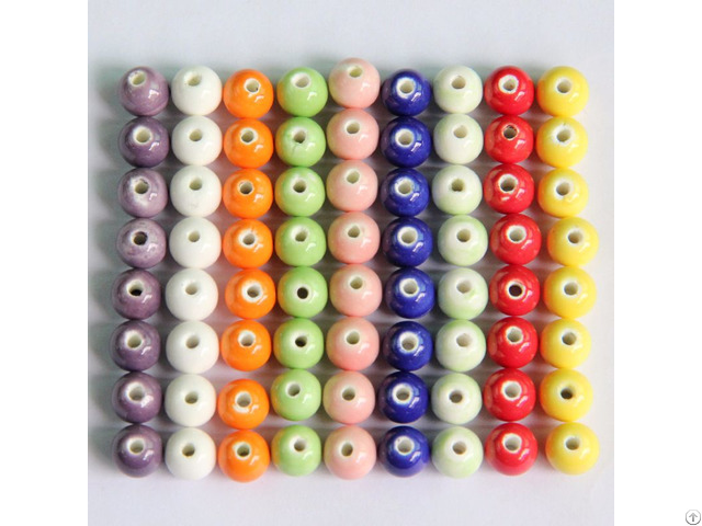 Colorful Ceramic Beads 8mm