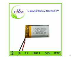 High Rate 502035 Li Polymer Battery 3 7v With 300mah