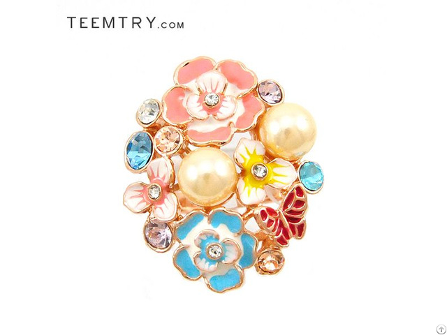 Wholesale Designer Inspired Multi-flora Cocktail Rings Jewelry Teemtry Com