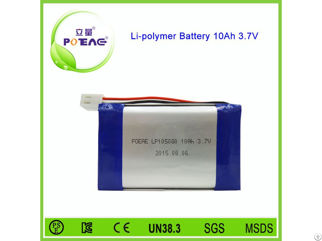 Rechargeable 105080 10000mah 3 7v Lipo Battery Pack