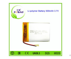 Rechargeable Li Polymer Battery 3 7v 500mah For Digital Products