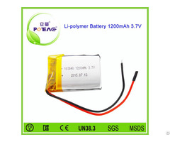 Msds Approved 103040 Cell 1200mah 3 7v Li Polymer Battery