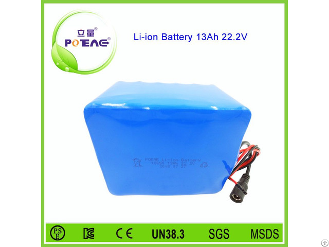 Rechargeable 18650 Electric Bike Lithium Ion Battery 24v 13ah