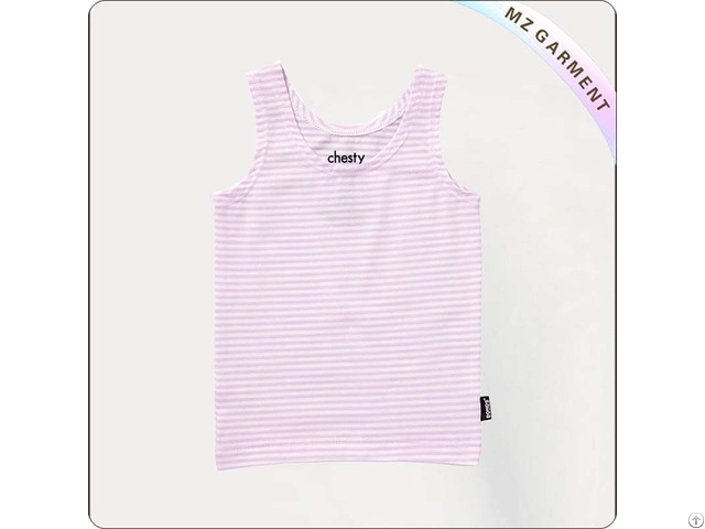 Kids Light Purple Stripes Singlet