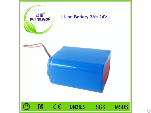 Rechargeable 18650 24v 3000mah Lithium Ion Battery Pack For Searchlight