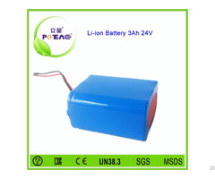 Rechargeable 18650 24v 3000mah Lithium Ion Battery Pack For Searchlight