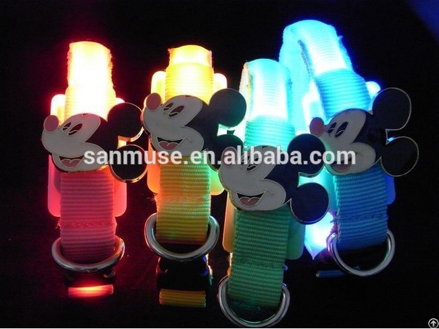 Small Cute Silicone Dog And Cat Led Collar