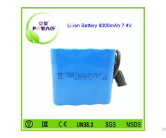 Dongguan Manufacturer 7 4v 8000mah Li Ion Battery Pack