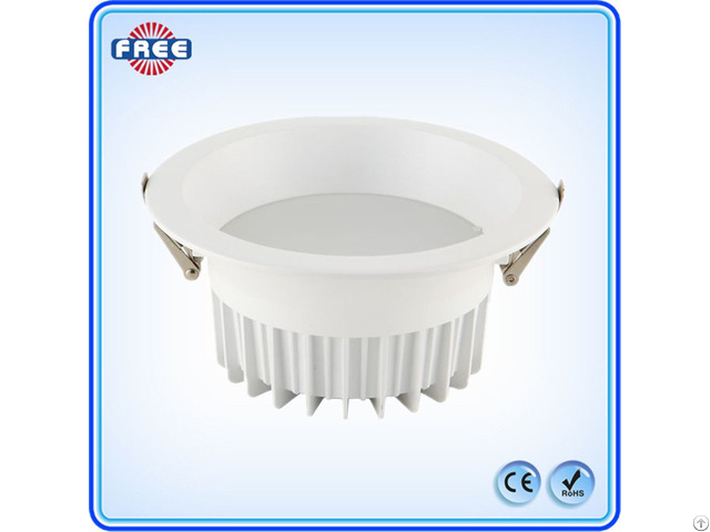 New Round White Aluminum Led Downlight Lamp Shell