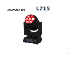 Mini Bee Eye 7pcs 15w 4in1 Rgbw Led Disco Dj Wash Beam Moving Head Stage Light