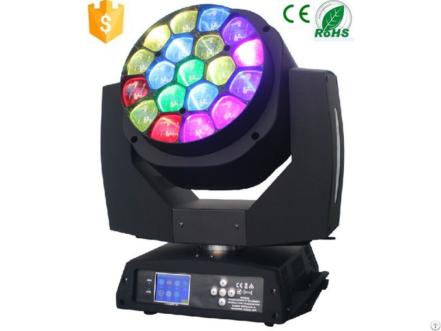 Strong Beam Effect Rgbw Moving Head 19x15w Bee Eye Light