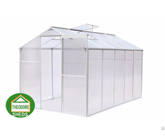 Aluminum Greenhouse 10x6ft Silver