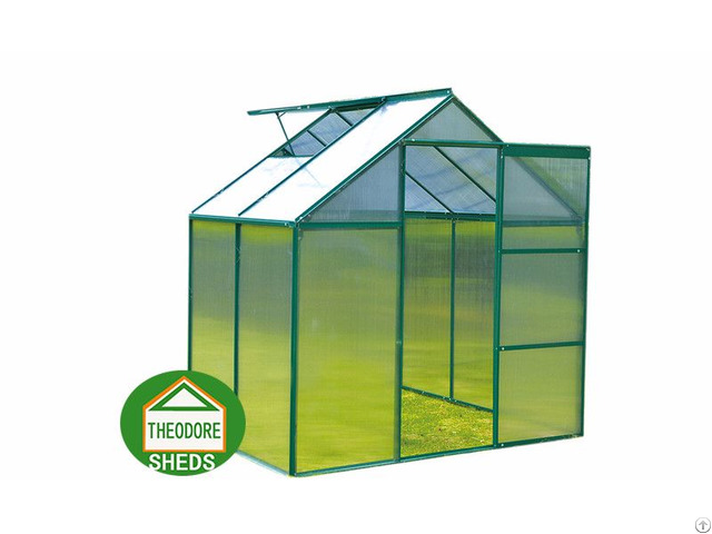 Aluminum Greenhouse 4x6ft Green