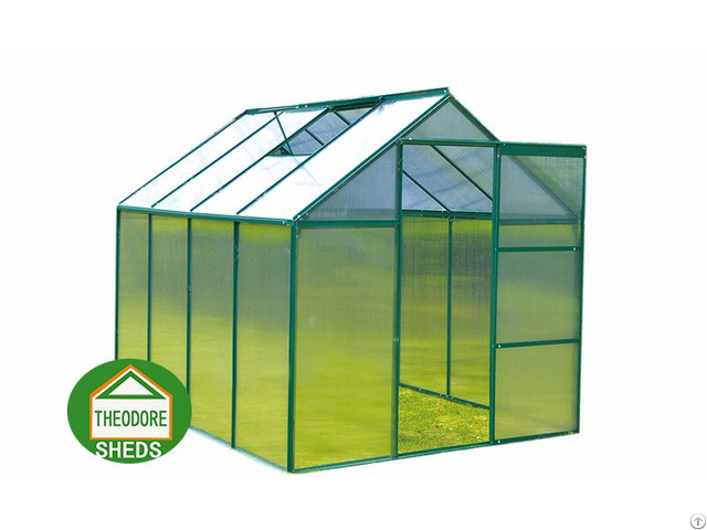 Aluminum Greenhouse 8x6 Ft Green